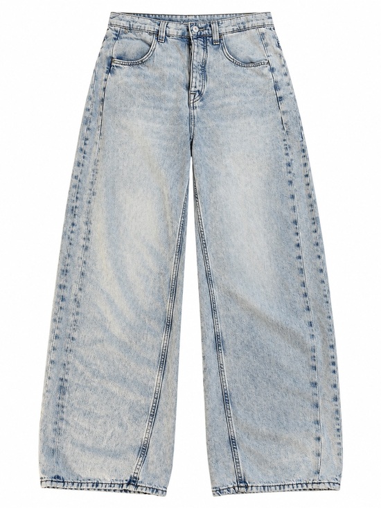 Free People Denim - Free People We The Free Light Wash Barrel Leg Jeans Relaxed Tapered Denim
